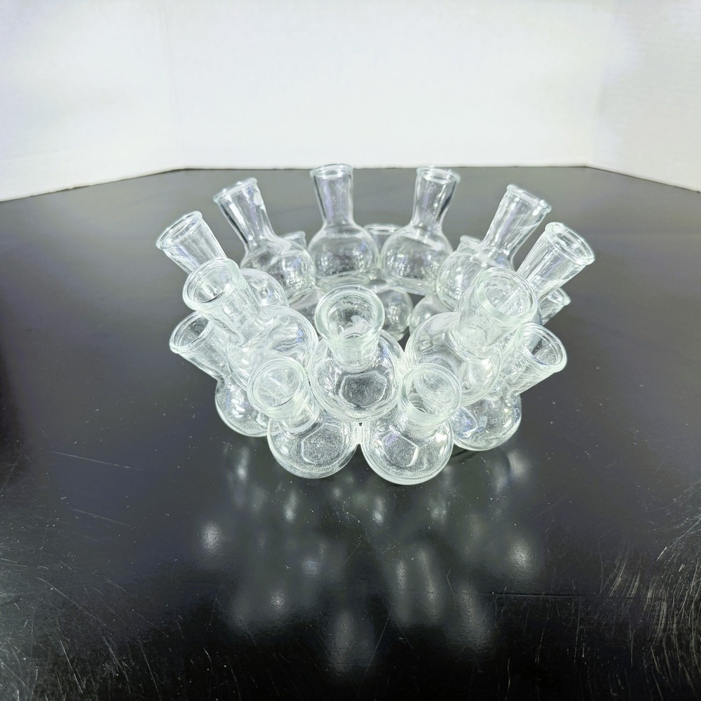 Vintage Propogation Station or Floral Arranger Cluster of 18 Bud Vase Tubes
